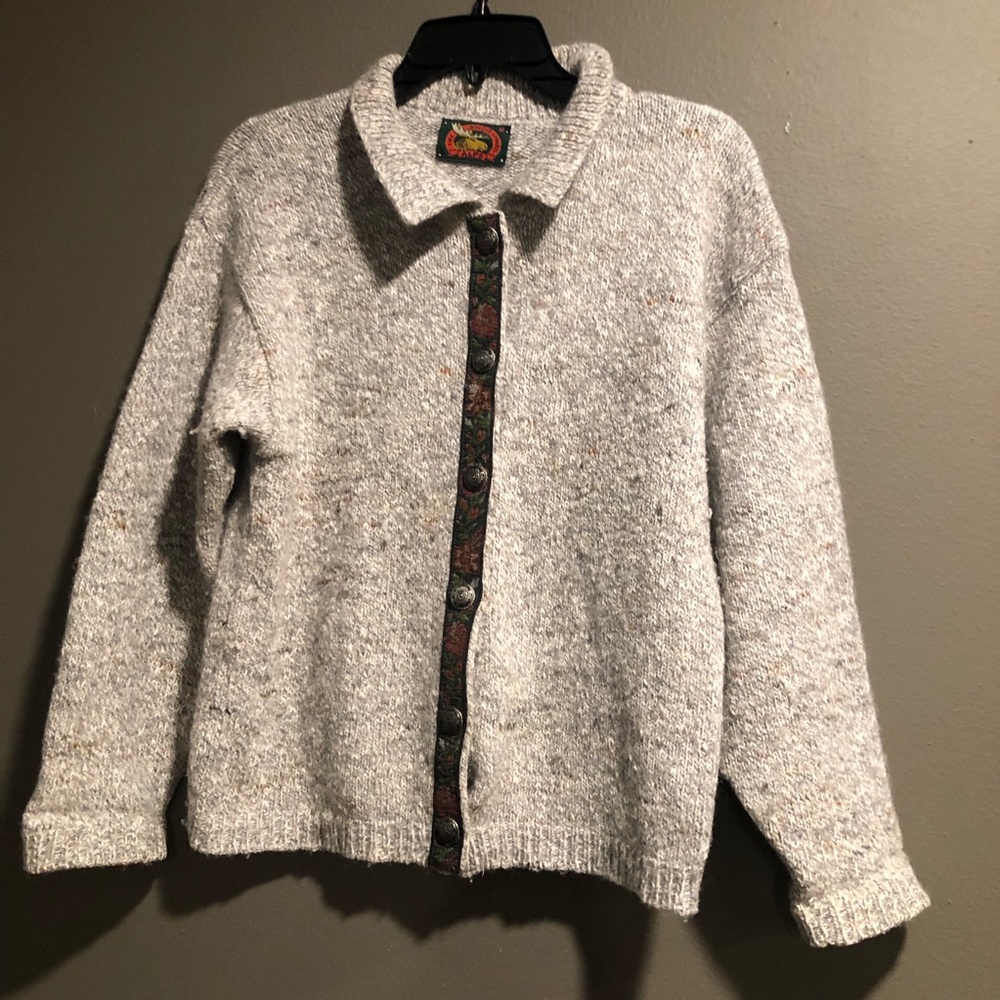 Fine Women Apparel Alp Wool Blend Sweater, Medium